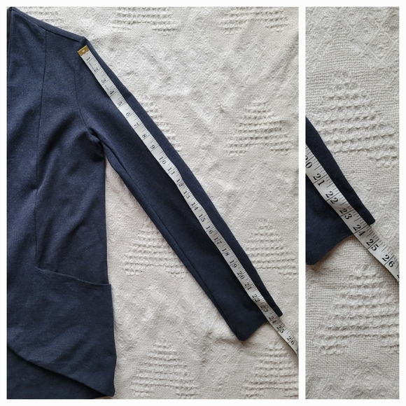 Shop Figs, Casual Everyday Long Sleeve Cozy Cardigan with Pockets- Navy Blue - Picture 7 of 9